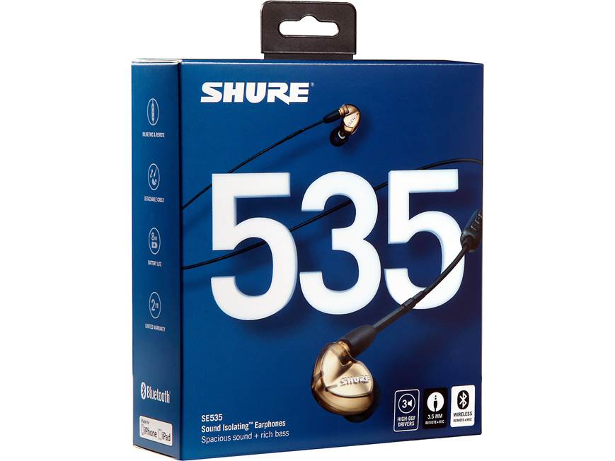 Shure SE535-BT1 Sound Isolating™ earphones with wireless Bluetooth