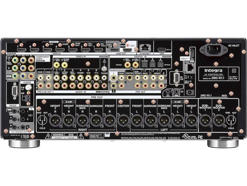 Integra AVプリアンプ DRC-R1.1 Integra DRC-R1.1 Home theater preamp/processor with 11.2-channel