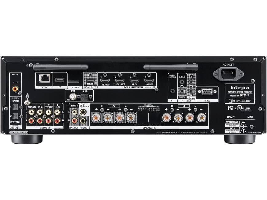 Integra DTM-7 Stereo receiver with Wi-Fi®, Bluetooth®, Chromecast