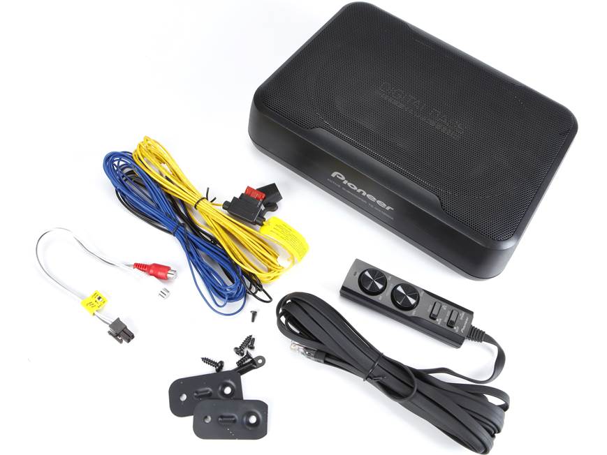 Pioneer TS-WX130DA 50-watt compact powered subwoofer at Crutchfield