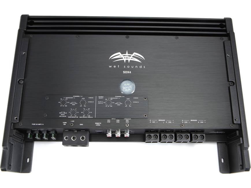 Wet Sounds SDX4 Sinister™ Series 4-channel marine amplifier — 185