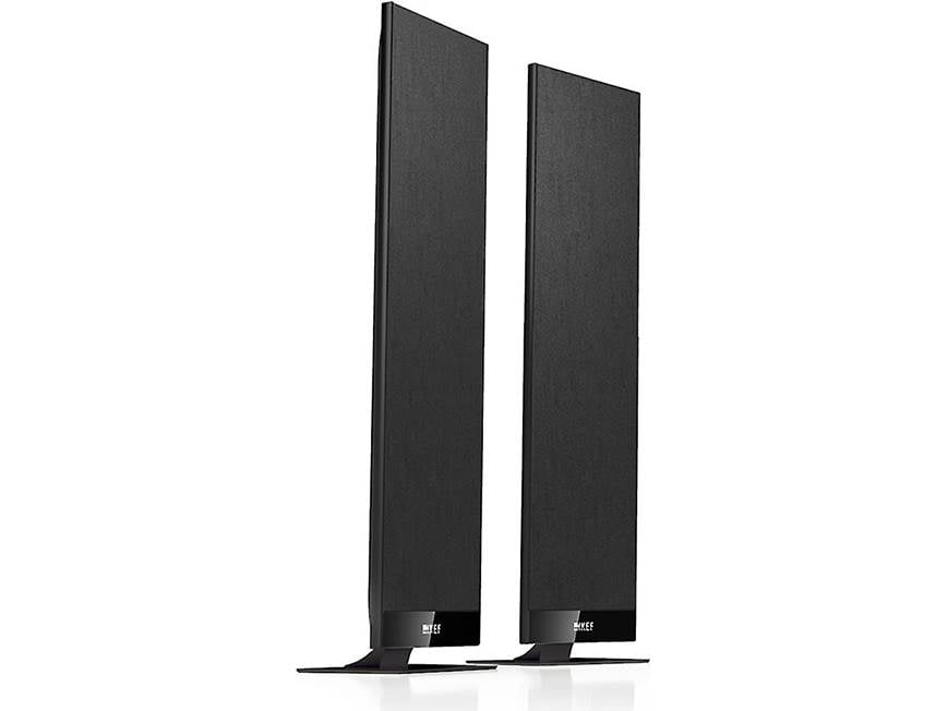 KEF T301 (Black) Ultra-thin wall-mountable home theater speakers