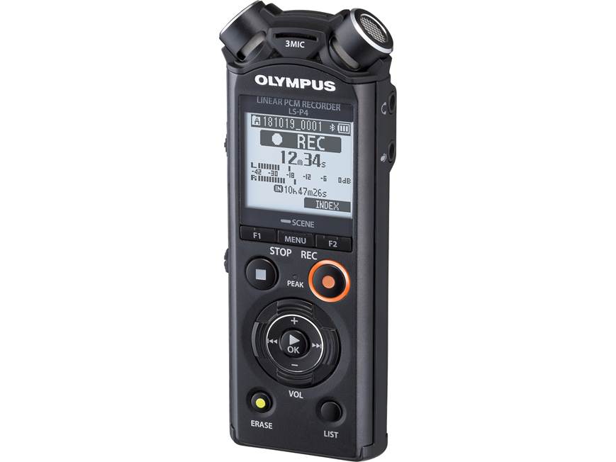 Olympus LS-P4 8GB digital audio recorder with expandable memory