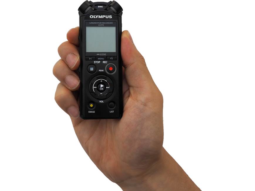 Olympus LS-P4 8GB digital audio recorder with expandable memory