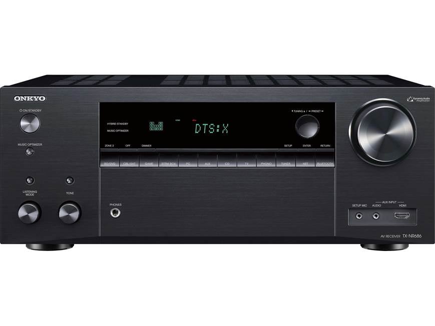 ONKYO AVアンプ 7.2チャンネル　TX-NR686(B) Onkyo TX-NR686 7.2-channel home theater receiver with Wi-Fi