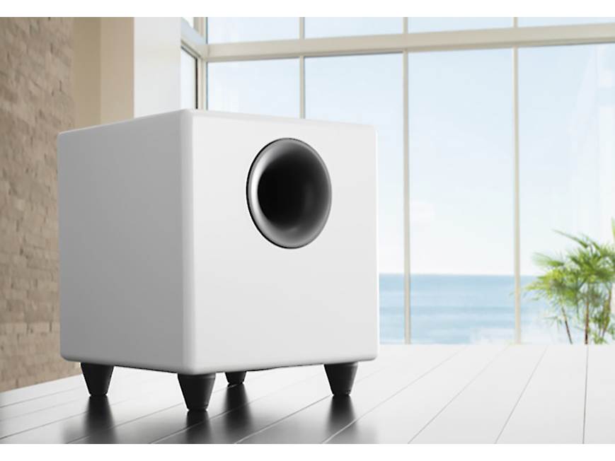 Audioengine S8 (Gloss White) Compact powered subwoofer (Gloss