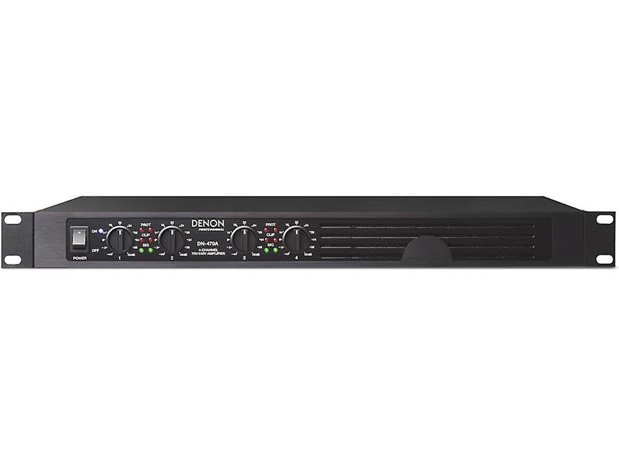 【完動品】DENON デノン パワーアンプ DN-470A Denon DN-470A Power amplifier - 120W x 4 at 70V at Crutchfield
