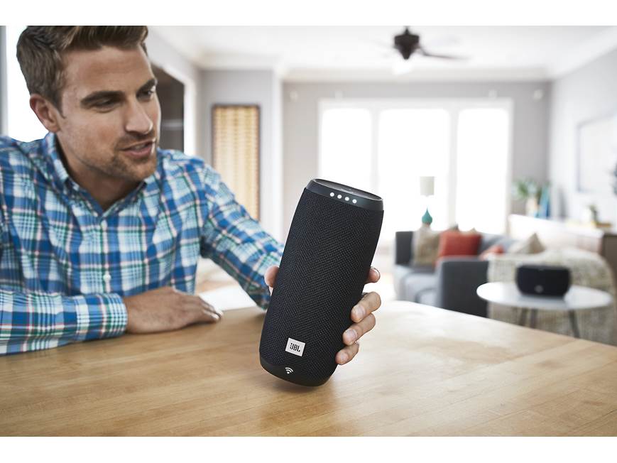 JBL LINK 10 (Black) Waterproof portable speaker with Google