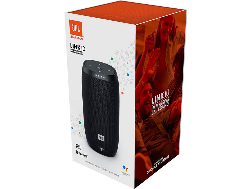 JBL LINK 10 (Black) Waterproof portable speaker with Google