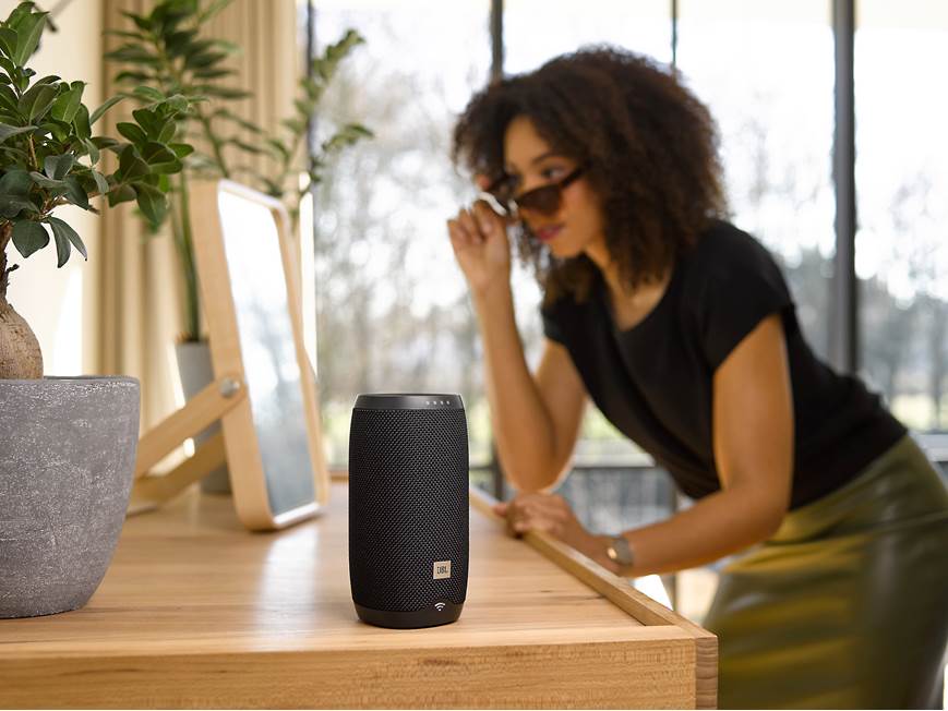 JBL LINK 10 (Black) Waterproof portable speaker with Google