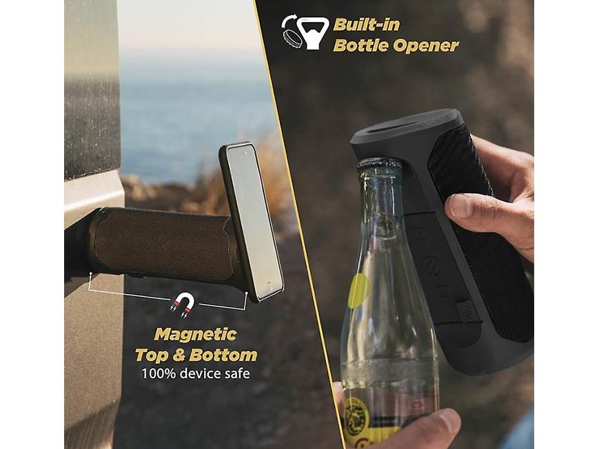 Scosche BoomBottle® MM (Black) Waterproof portable Bluetooth