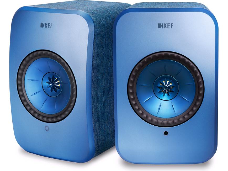 KEF LSX (Blue) Powered speakers with Wi-Fi® and Bluetooth® (Blue