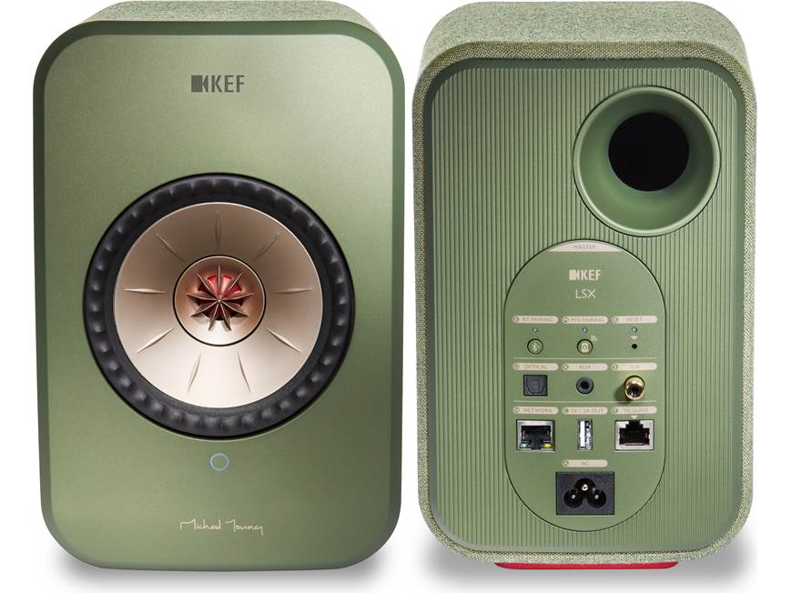 KEF LSX (Olive Green) Powered speakers with Wi-Fi® and Bluetooth
