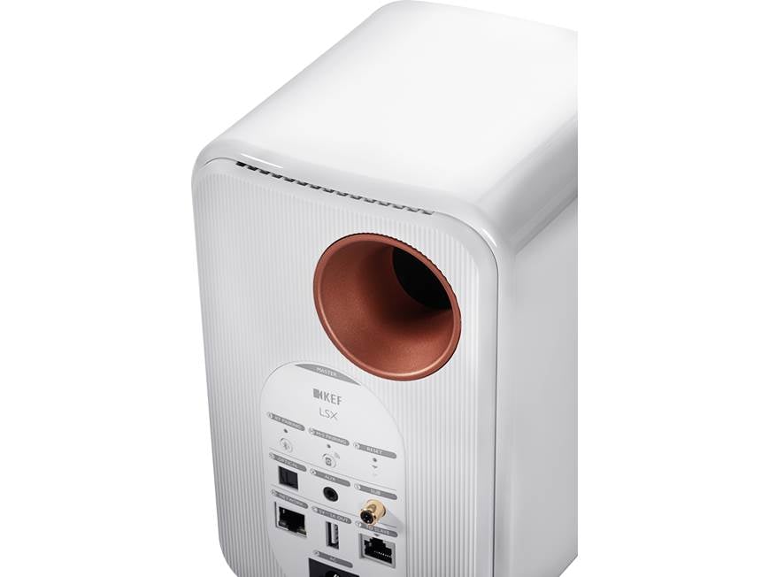 KEF LSX (Gloss White) Powered speakers with Wi-Fi® and Bluetooth