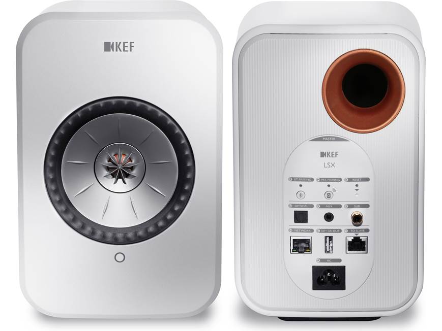KEF LSX (Gloss White) Powered speakers with Wi-Fi® and Bluetooth
