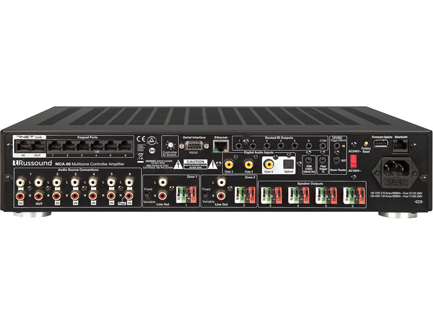 Russound MCA-66 Multi-zone controller and amplifier for Russound