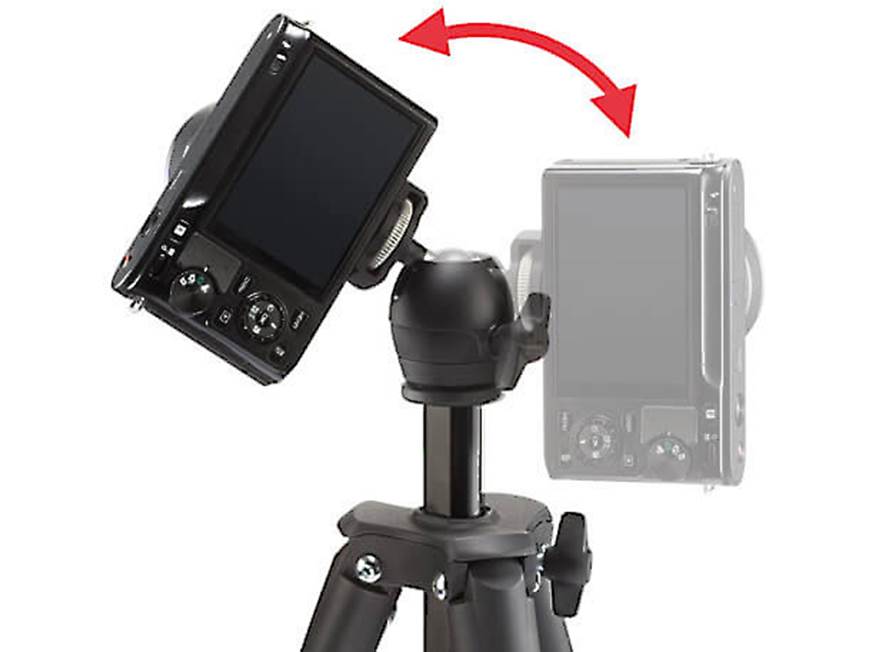 Manfrotto Compact Light (Black) Lightweight aluminum tripod with