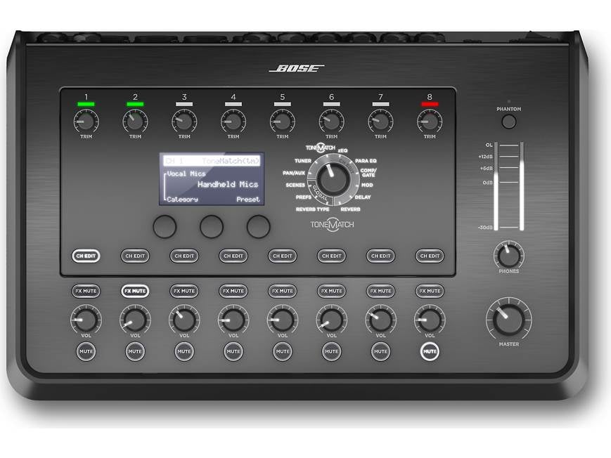 Bose T8S ToneMatch Mixer 8-channel digital mixer at Crutchfield