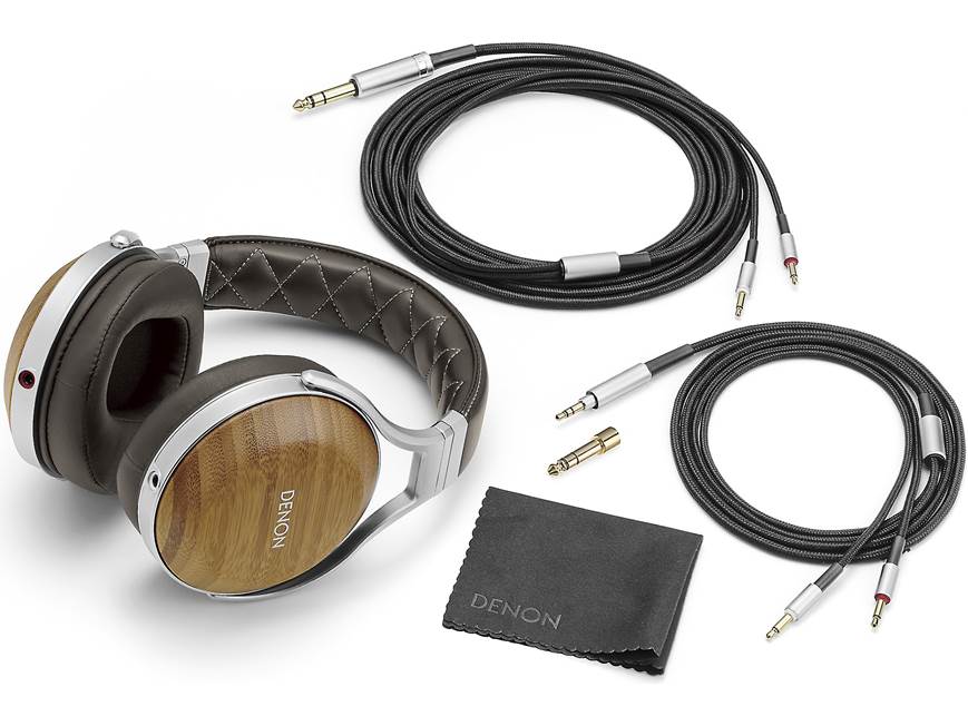 DENON D9200 オーバーイヤーヘッドフォン Denon AH-D9200 Over-ear bamboo headphones at Crutchfield