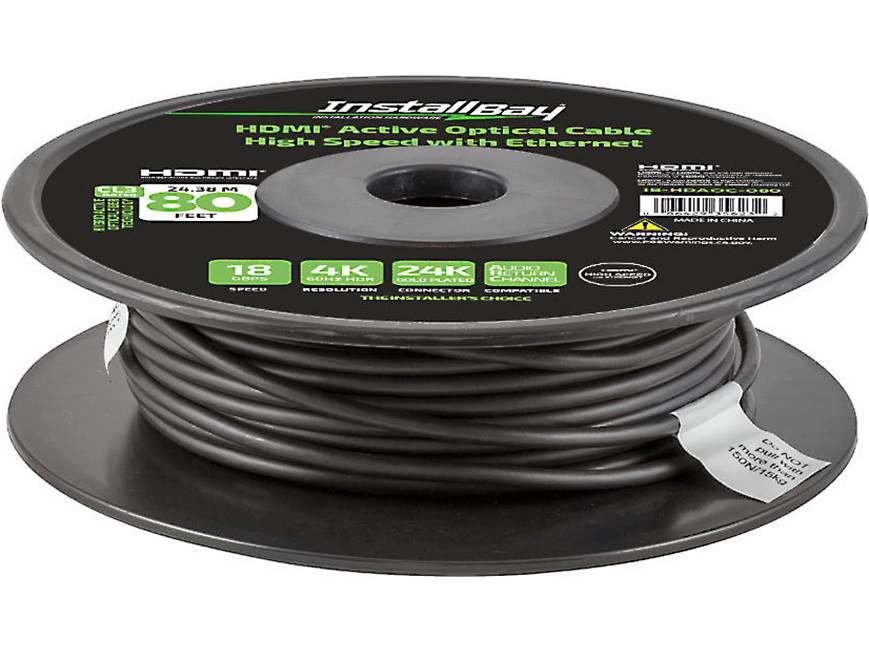 Ethereal Install Bay® Active Hybrid HDMI Cable (80 feet) High
