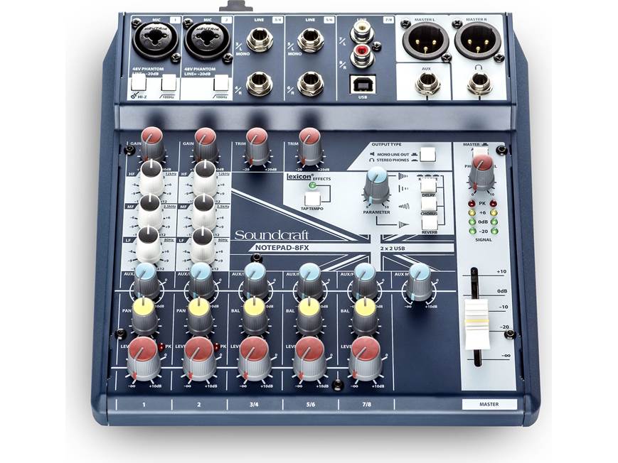 Soundcraft Notepad-8FX 8-channel mixer with effects and USB