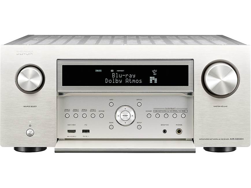 Denon AVR-X8500H (Silver) 13.2-channel home theater receiver with