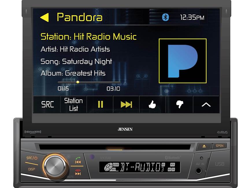 Jensen VX3518 DVD receiver at Crutchfield