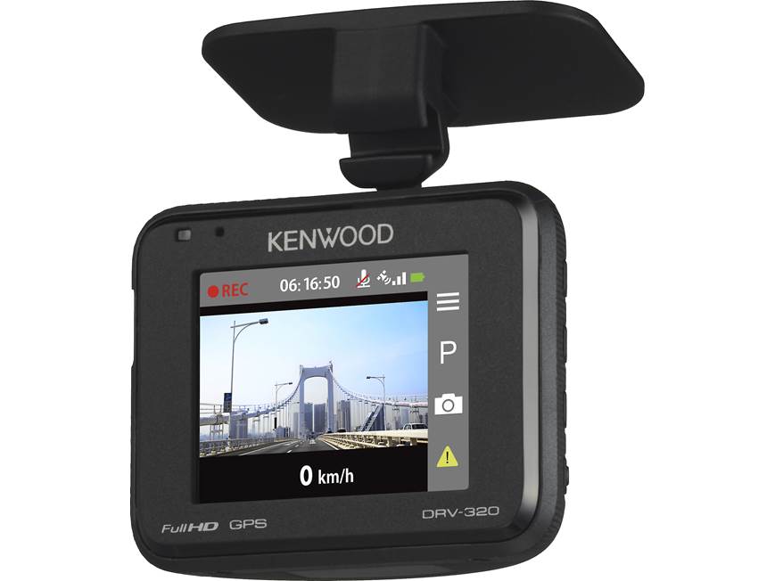 Kenwood DRV-320 HD dash cam with GPS at Crutchfield
