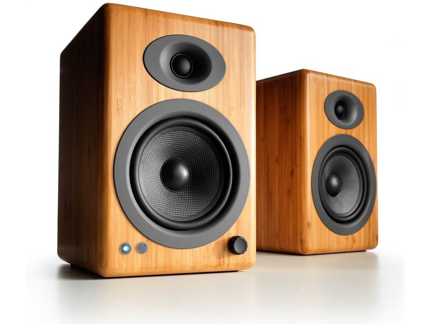 Audioengine A5+ Wireless (Natural Bamboo) Powered stereo speakers