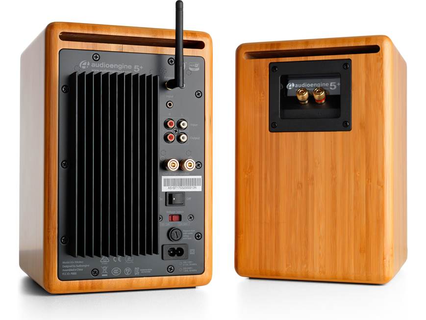 Audioengine A5+ Wireless (Natural Bamboo) Powered stereo speakers