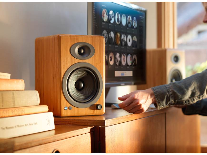Audioengine A5+ Bluetooth パワードスピーカー バンブー Audioengine A5+ Wireless (Natural Bamboo) Powered stereo speakers