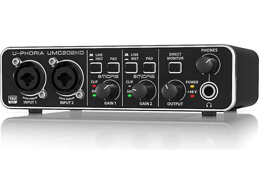 Behringer U-Phoria UMC202HD USB 2.0 audio interface for Mac® and