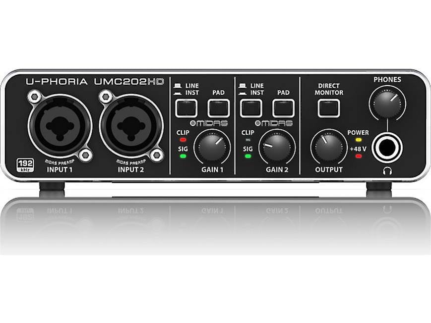 Behringer U-Phoria UMC202HD USB 2.0 audio interface for Mac® and