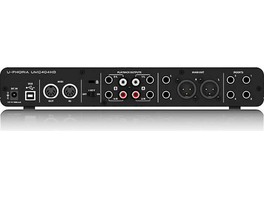 Behringer U-Phoria UMC404HD USB 2.0 audio interface for Mac® and