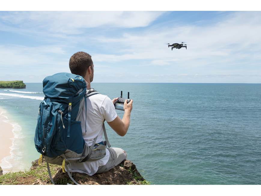 DJI Mavic Air (Onyx Black) Aerial drone with 4K camera and remote