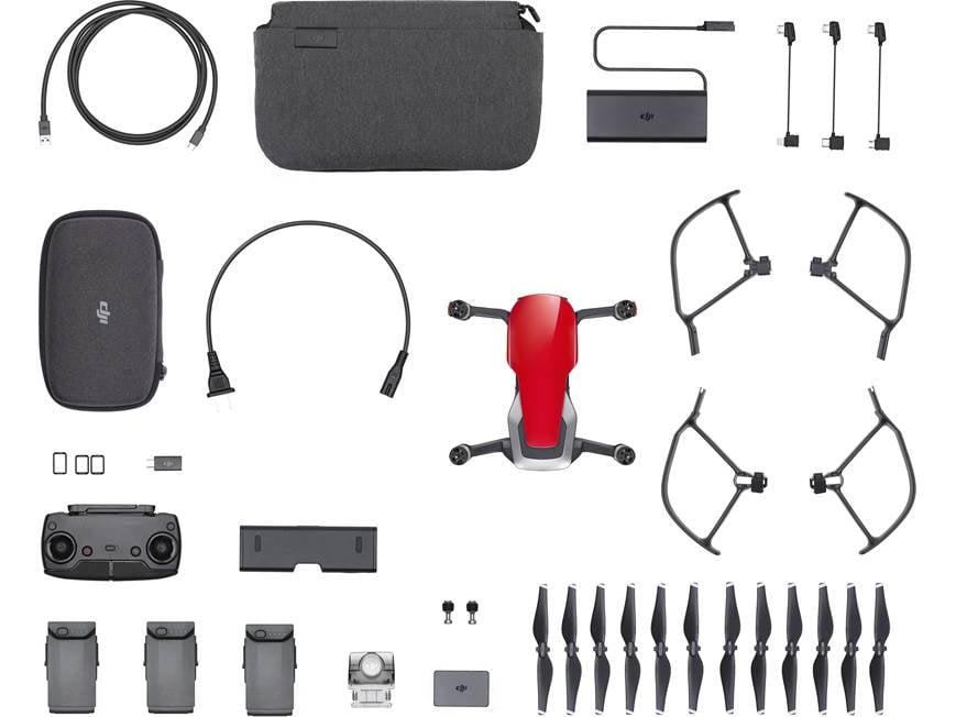 DJI Mavic Air Fly More Combo (Flame Red) Aerial drone with gimbal