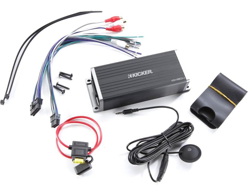 Kicker KEY180.4 Compact 4-channel car amplifier with automatic