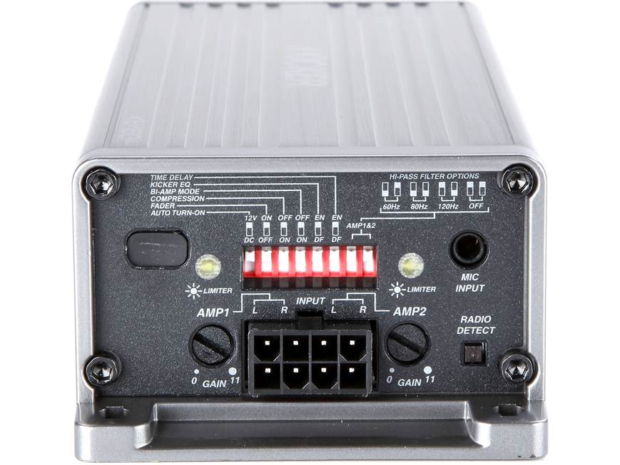 Kicker KEY180.4 Compact 4-channel car amplifier with automatic