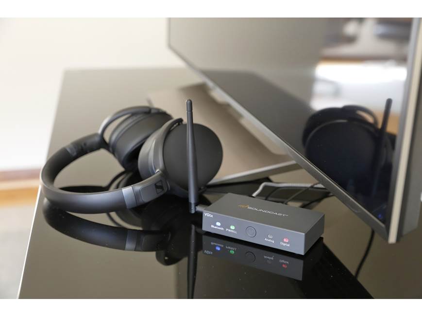 Soundcast VGtx Bluetooth® wireless TV/headphone transmitter at
