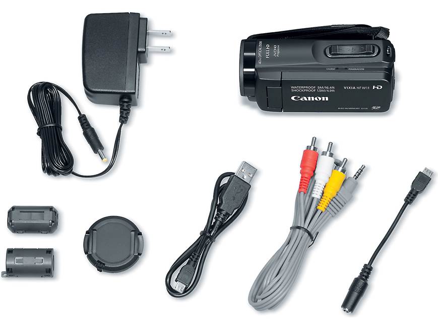 Canon VIXIA HF W11 HD camcorder with 40X optical zoom at Crutchfield
