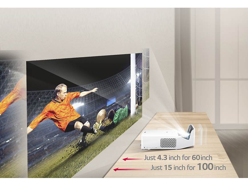 LG HF65LA Ultra Short Throw LED DLP 1080p projector with Wi-Fi at