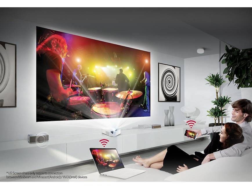 LG HF65LA Ultra Short Throw LED DLP 1080p projector with Wi-Fi at