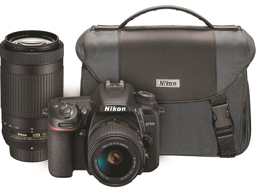 Nikon D7500 Two Lens Bundle 20.9-megapixel DSLR camera with Wi-Fi