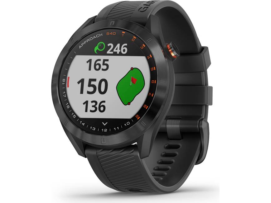 Garmin Approach® S40 (Black) Golf GPS watch — covers over 41,000
