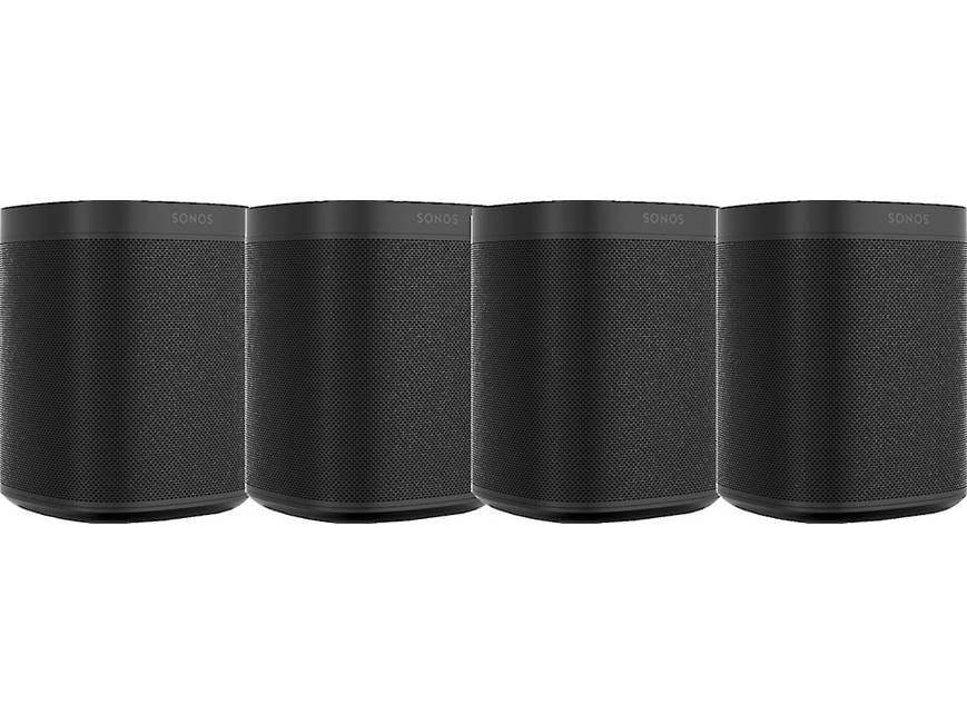 Sonos One 4-pack (Black) Four wireless streaming smart speakers