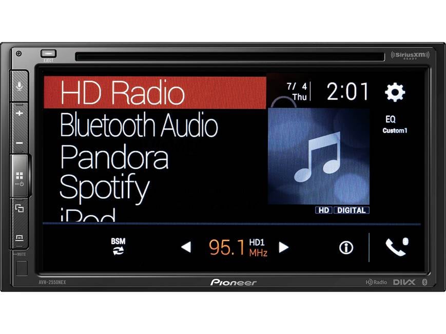 Pioneer AVH-2550NEX DVD receiver at Crutchfield