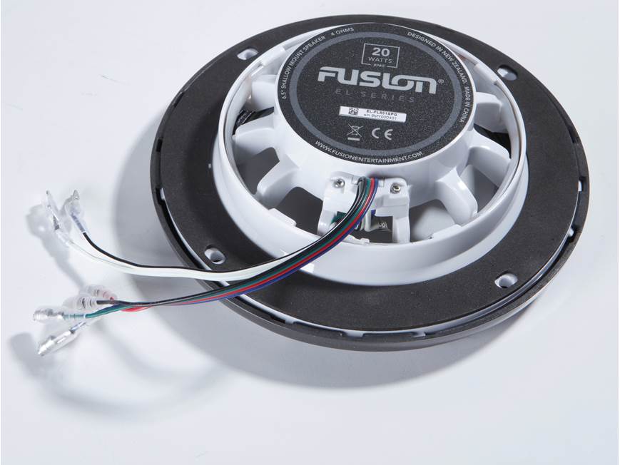 thumbnail image 2 of Fusion Marine EL-FL651SPG 6.5" 2-Way RGB LED Speakers – 176mm, 80 Watts, For Boats 2 of 6