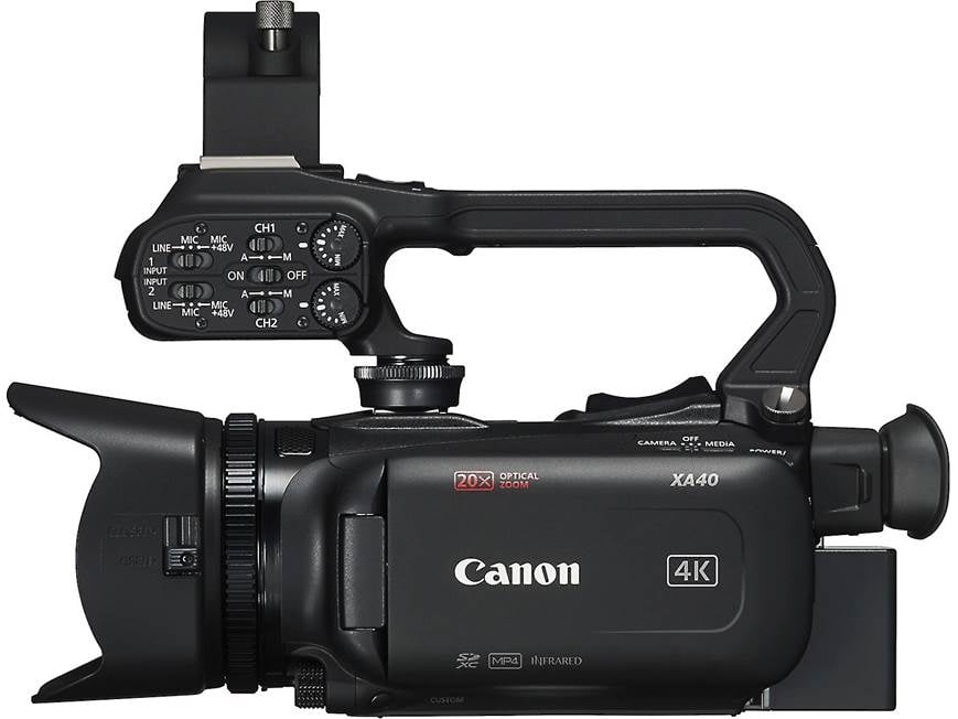 Canon XA40 Professional 4K Ultra HD camcorder at Crutchfield