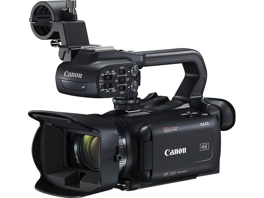 Canon XA45 Professional 4K Ultra HD camcorder at Crutchfield