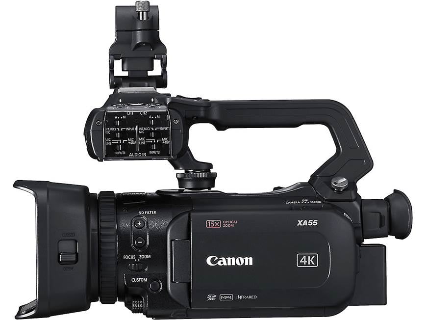 Canon XA55 Professional 4K Ultra HD camcorder at Crutchfield